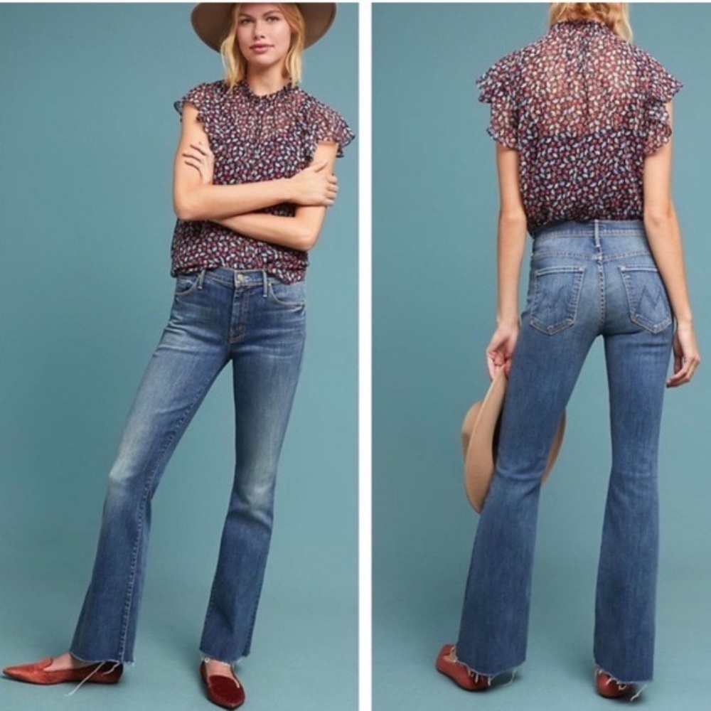 MOTHER | The Weekender Fray Jeans Flare Not Rough Enough